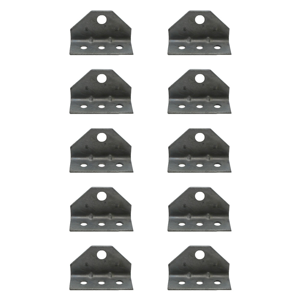 Set/10 Galvanized Swivel Top Boat Trailer Top Angle Brackets for Bunk Boards