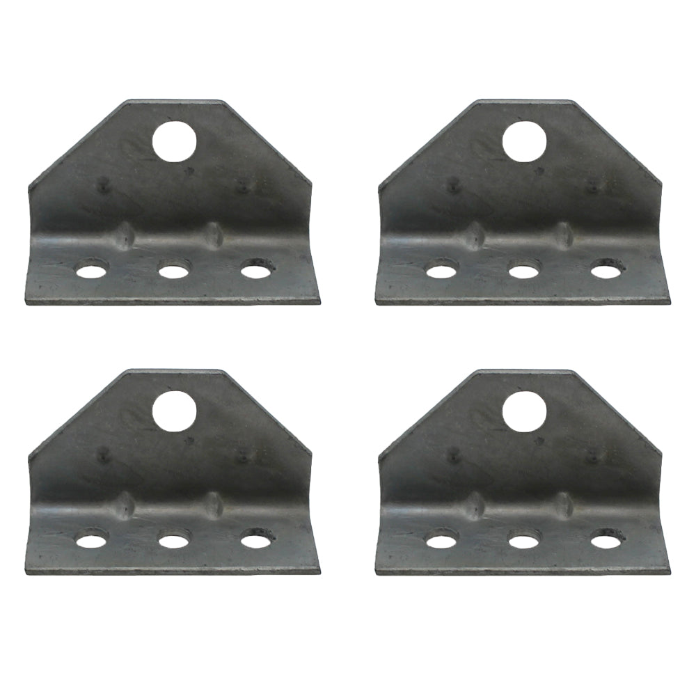 Set/4 Galvanized Swivel Top Boat Trailer Top Angle Brackets for Bunk Boards