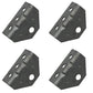 Set/4 Galvanized Swivel Top Boat Trailer Top Angle Brackets for Bunk Boards