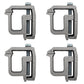 (4) New Heavy Duty ALUMINUM MOUNTING CLAMP for Truck Cap Topper Camper RV Rail