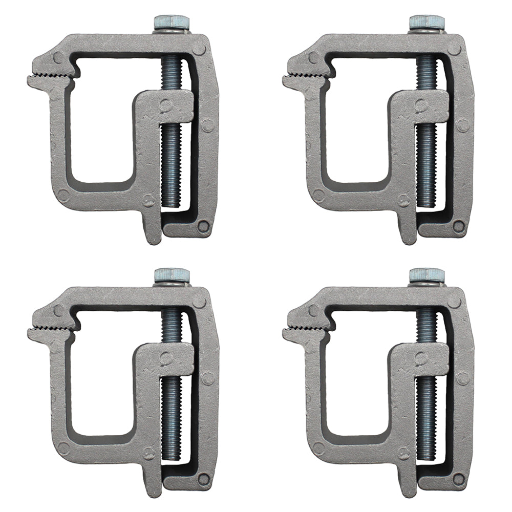 (4) New Heavy Duty ALUMINUM MOUNTING CLAMP for Truck Cap Topper Camper RV Rail