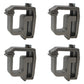 (4) New Heavy Duty ALUMINUM MOUNTING CLAMP for Truck Cap Topper Camper RV Rail
