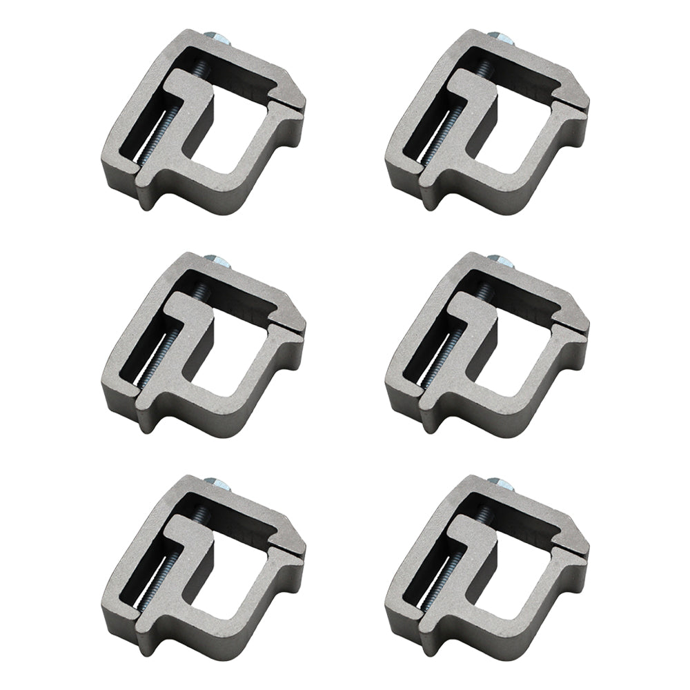 (6) Truck Cap Topper Camper Shell Mounting Clamps Heavy Duty TL-2002