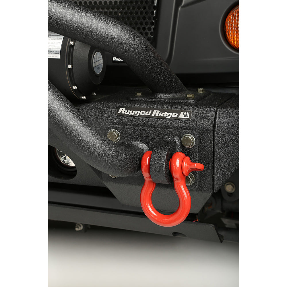 3/4" Heavy Duty D-Ring Shackle for Towing, Hauling, Sailing 4.75 Tons - Red