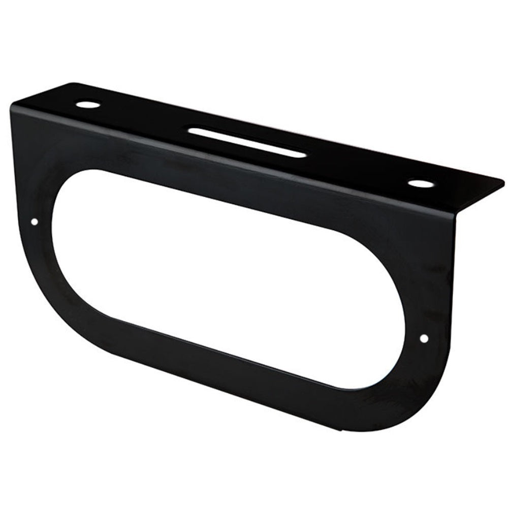 Black Metal Light Mounting Bracket fits 6" Oval LED Brake Stop Turn Tail Light