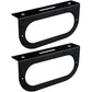 (2) Black Mounting Bracket for 6" Oval Light Powder Coated Trailer RV Optronics