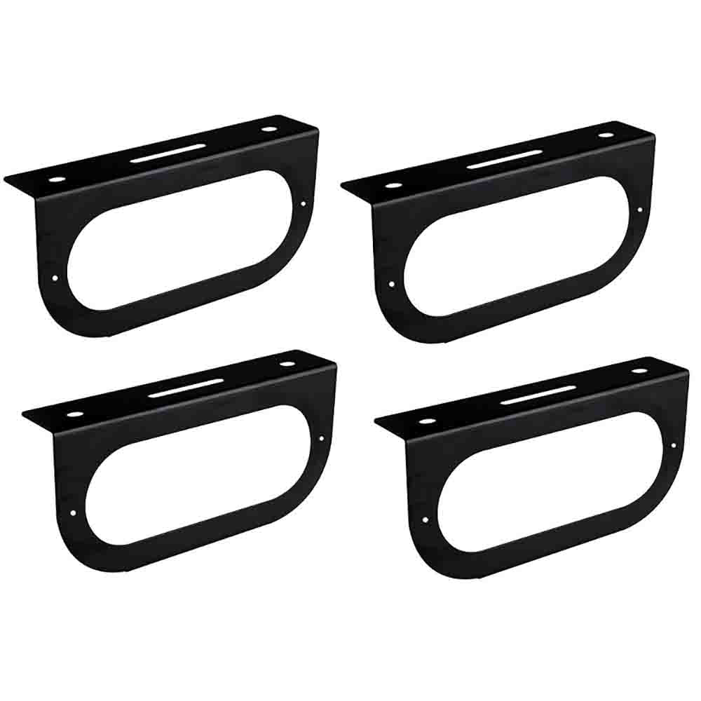 Qty 4: 6" Oval Light Mounting Bracket Fits Universal Products Replaces 421-09