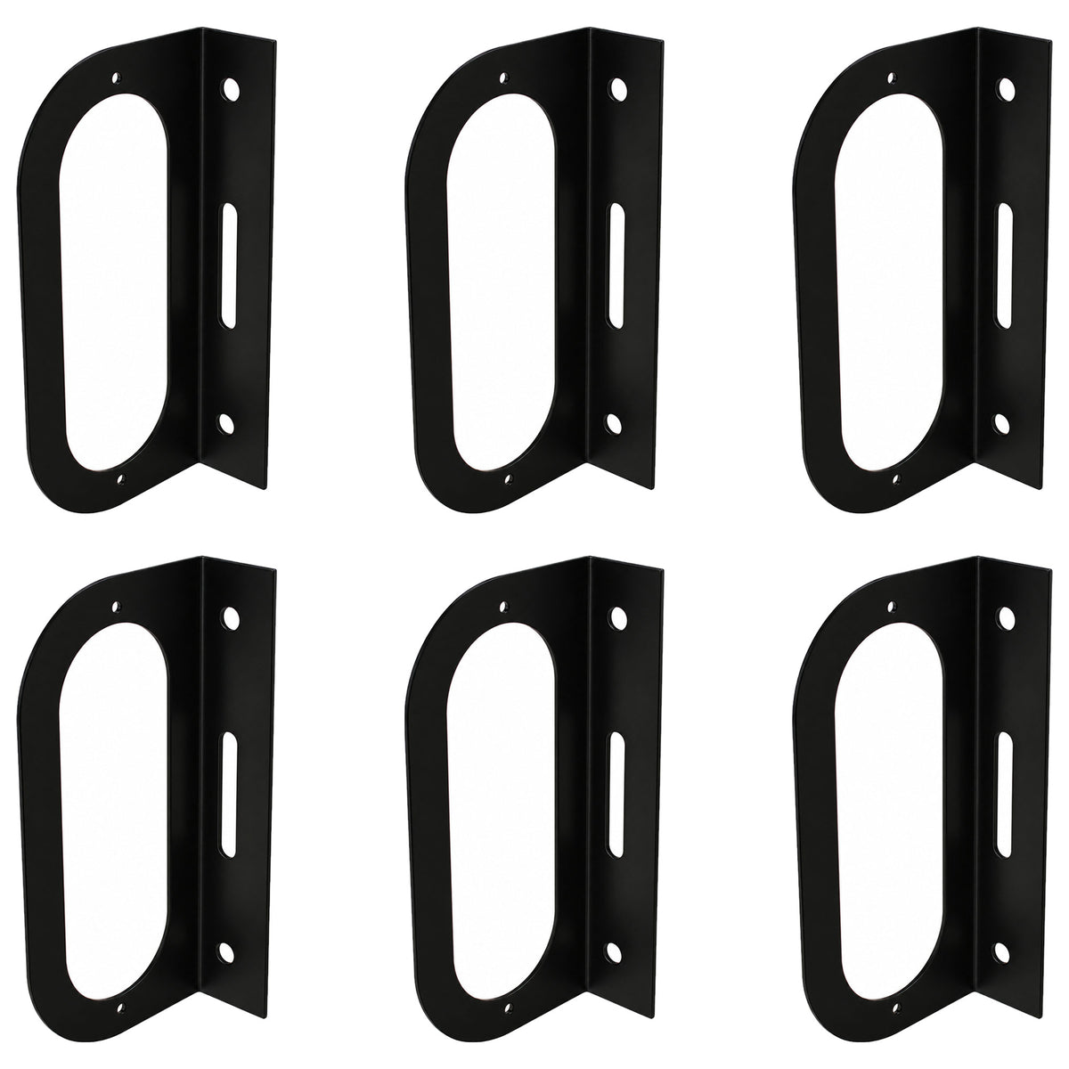 (6) Light Mounting Brackets fit 6" Oval Brake Light for Semi Trailer Truck Boat