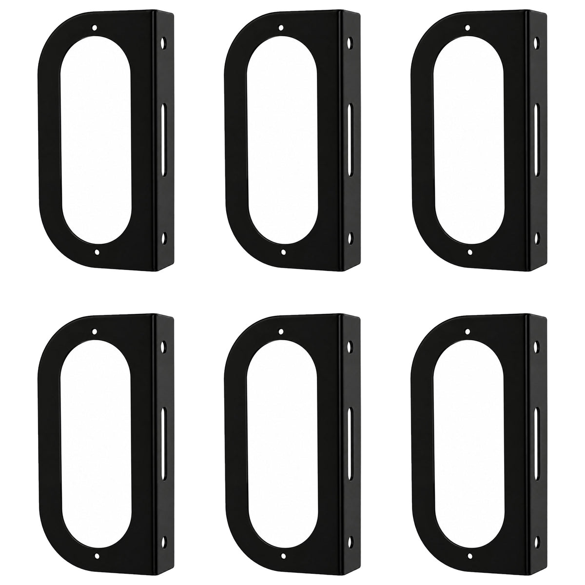 (6) Light Mounting Brackets fit 6" Oval Brake Light for Semi Trailer Truck Boat