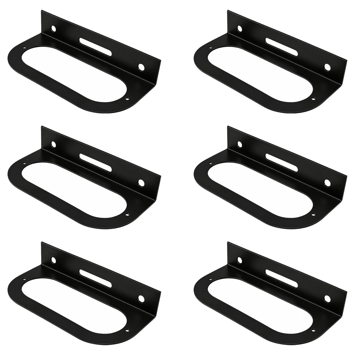 (6) Light Mounting Brackets fit 6" Oval Brake Light for Semi Trailer Truck Boat