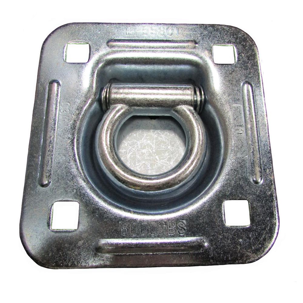 Recessed D-Rings 1-1/2" ID for Truck Trailer 6,000 lb. Capacity Anchor