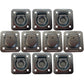 10 Square Recessed D-Ring - 1-1/2" Bolt-on 6000 lbs MBS For Trailer Flatbed