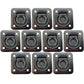 (10) Flush Mount D-Ring 1.5" Recessed Tie-Down Anchor for Trailers Trucks Cargo