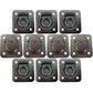 10 Square Recessed D-Ring - 1-1/2" Bolt-on 6000 lbs MBS For Trailer Flatbed
