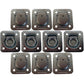 10 Square Recessed D-Ring - 1-1/2" Bolt-on 6000 lbs MBS For Trailer Flatbed