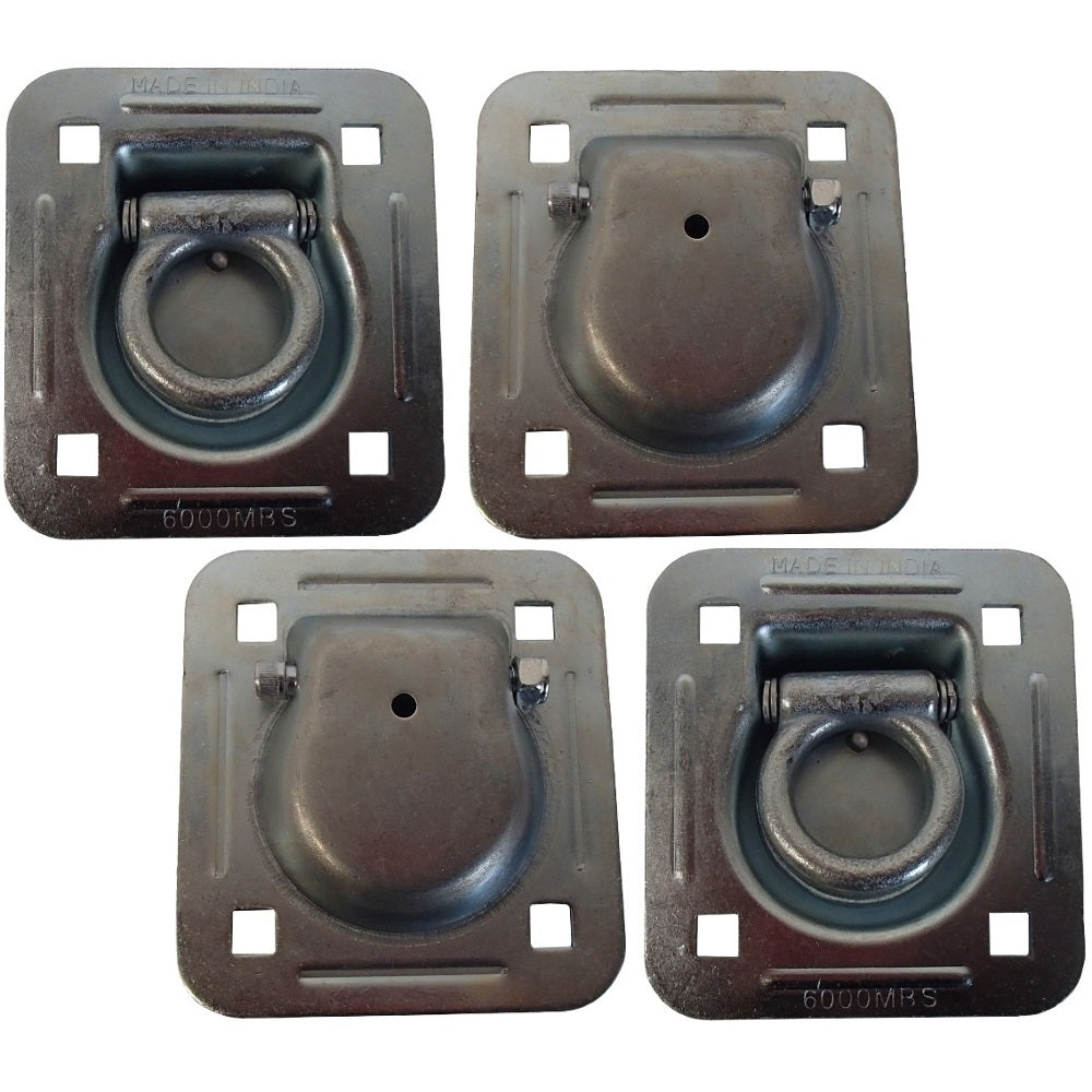 Qty 4: 1-1/2" Bolt-on Recessed D-Ring Fits Universal Products Replaces RDR5