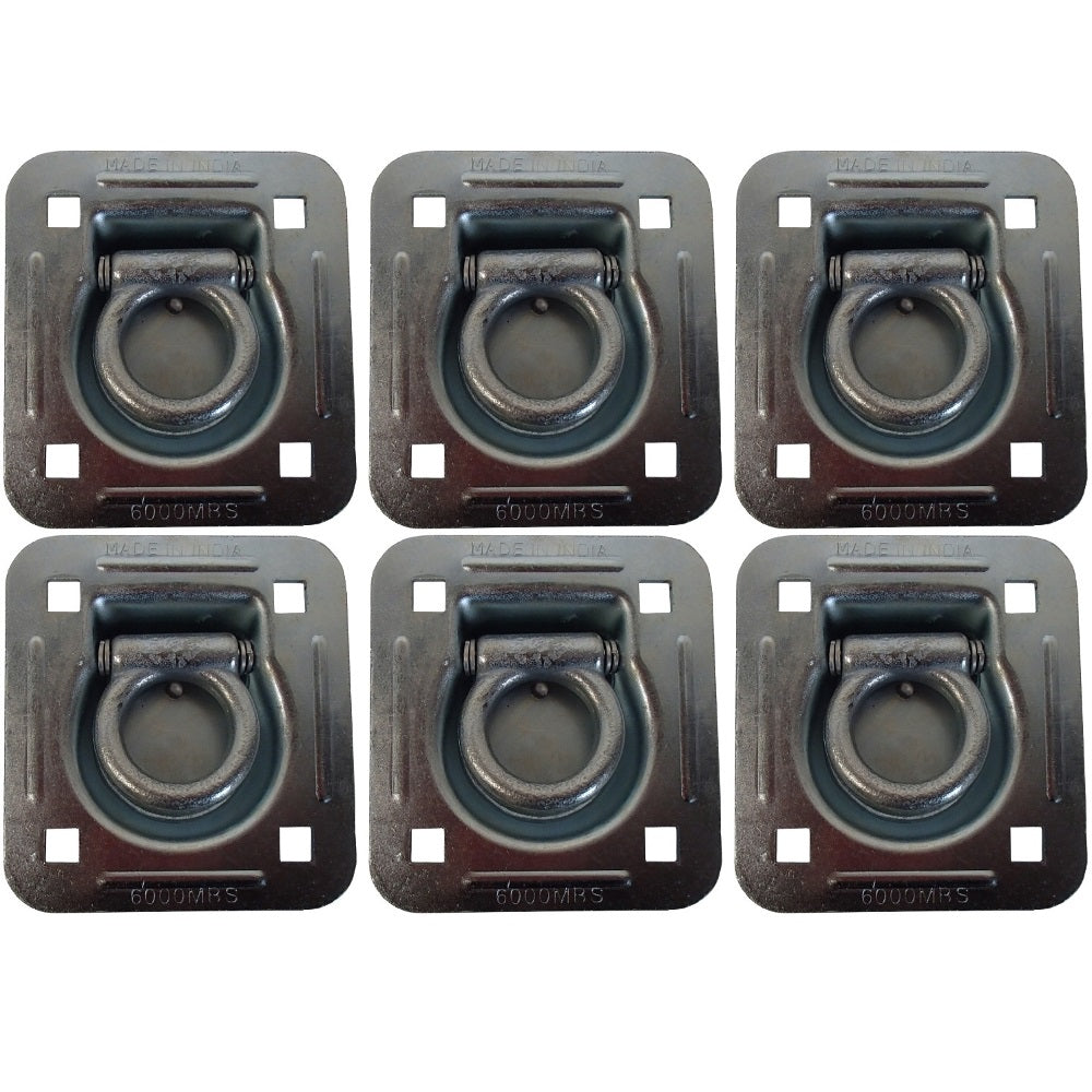 Qty 6: 1-1/2" Bolt-on Recessed D-Ring Fits Universal Products Replaces RDR5