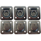 Qty 6: 1-1/2" Bolt-on Recessed D-Ring Fits Universal Products Replaces RDR5