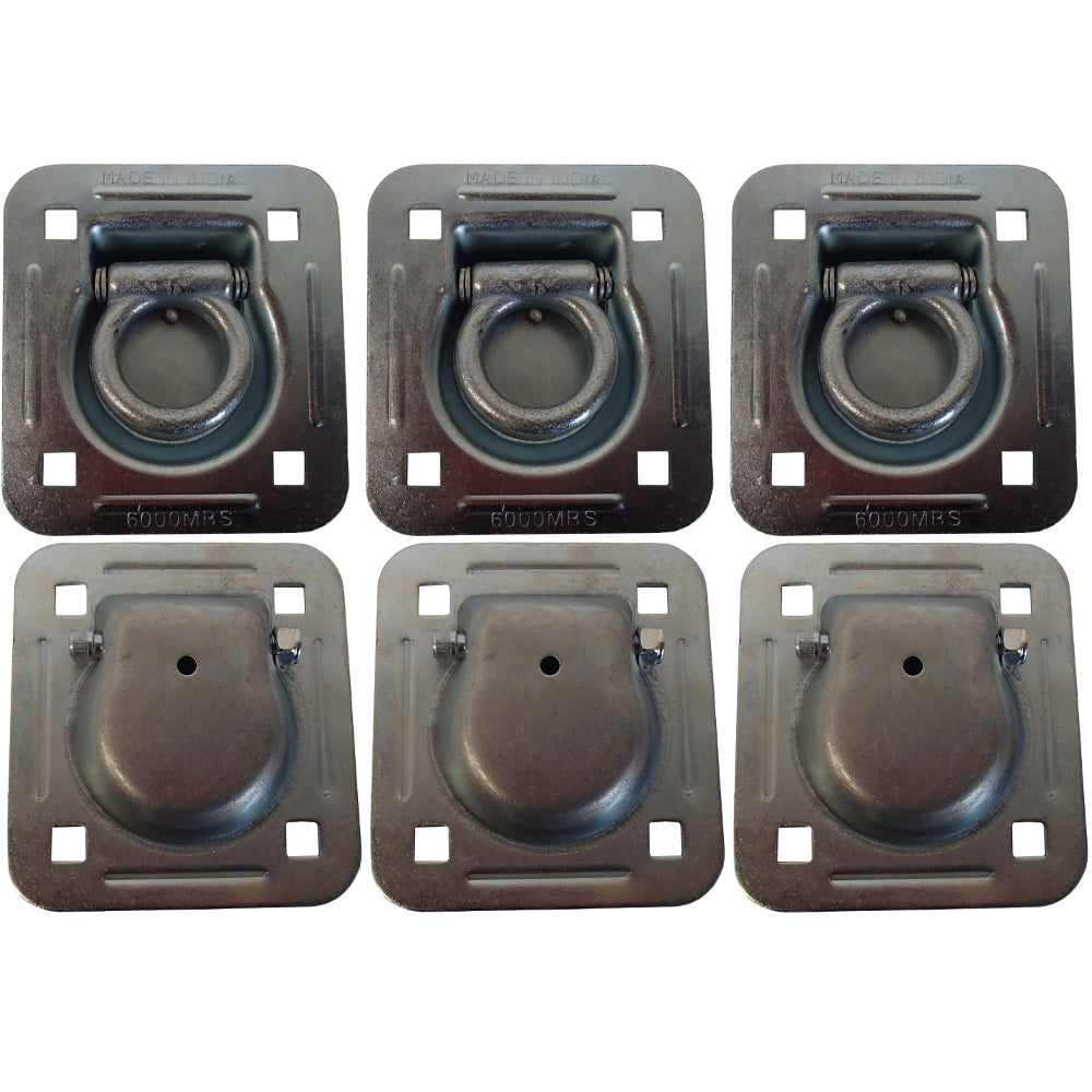 Qty 6: 1-1/2" Bolt-on Recessed D-Ring Fits Universal Products Replaces RDR5