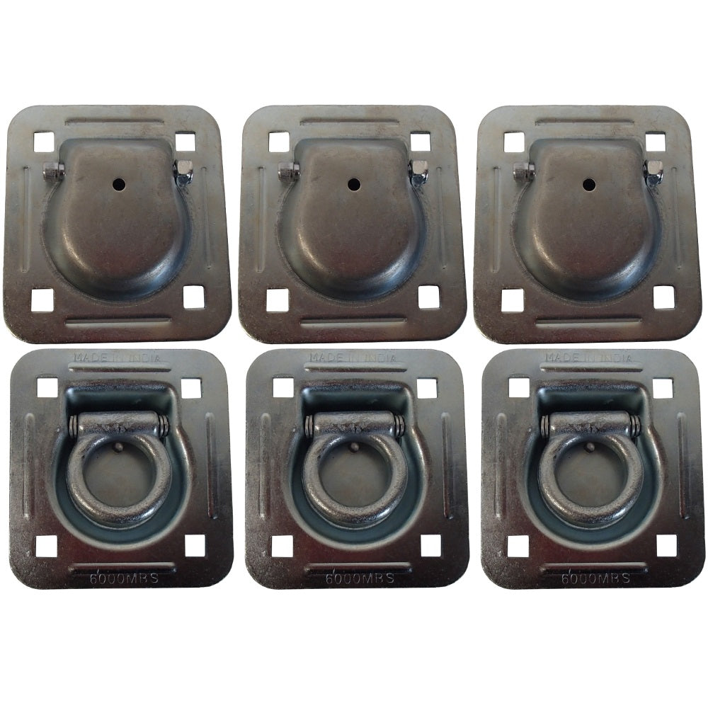 Qty 6: 1-1/2" Bolt-on Recessed D-Ring Fits Universal Products Replaces RDR5