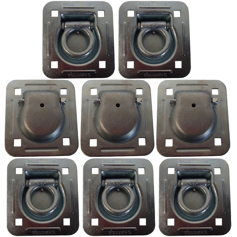 Qty 8: 1-1/2" Bolt-on Recessed D-Ring Fits Universal Products Replaces RDR5