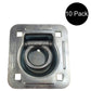 (10) Flush Mount D-Ring 1.5" Recessed Tie-Down Anchor for Trailers Trucks Cargo