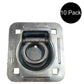 10 Square Recessed D-Ring - 1-1/2" Bolt-on 6000 lbs MBS For Trailer Flatbed
