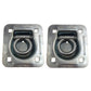 Qty 2: 1-1/2" Bolt-on Recessed D-Ring Fits Universal Products Replaces RDR5