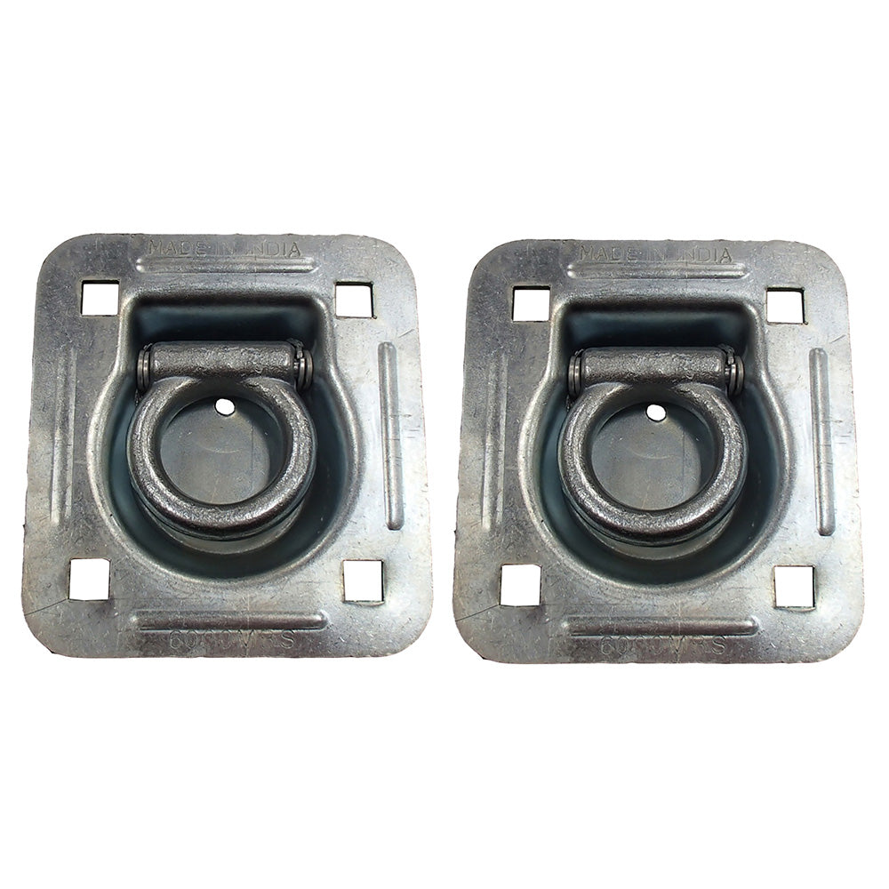 Qty 2: 1-1/2" Bolt-on Recessed D-Ring Fits Universal Products Replaces RDR5