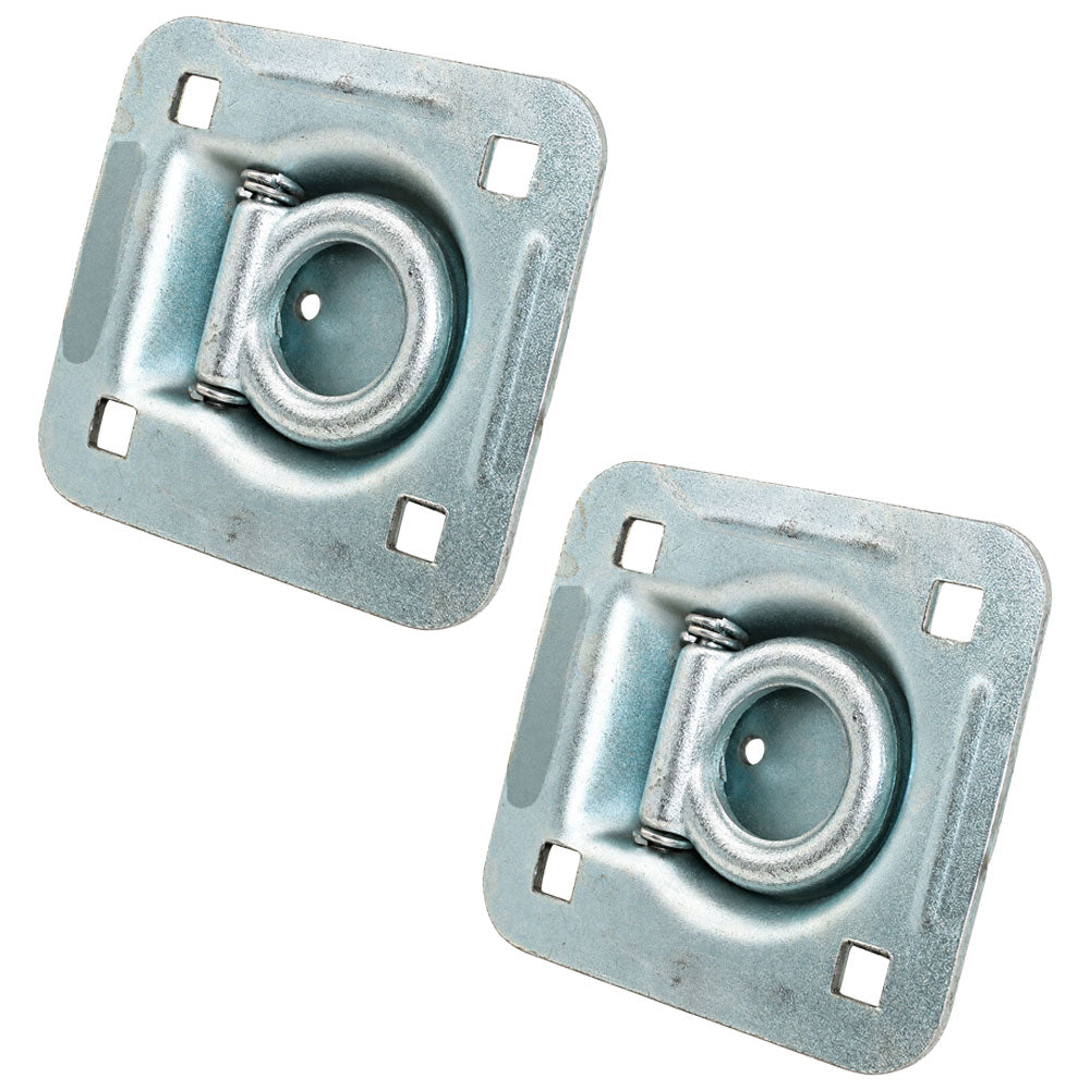 2x Recessed Tie Down D Rings Cargo For Trailers Flatbeds Trucks Cargo