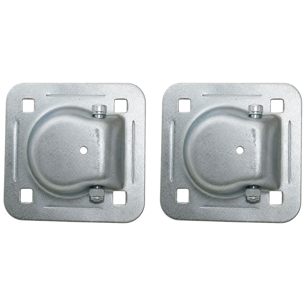 2x Recessed Tie Down D Rings Cargo For Trailers Flatbeds Trucks Cargo
