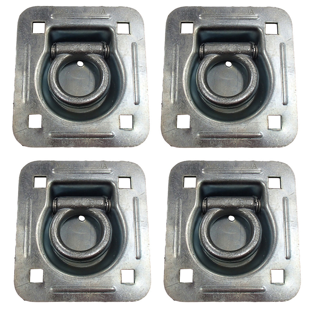 Qty 4: 1-1/2" Bolt-on Recessed D-Ring Fits Universal Products Replaces RDR5