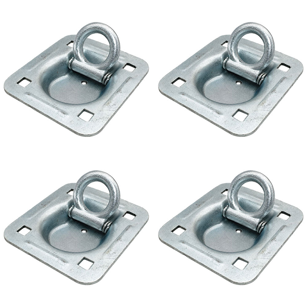 Qty 4: 1-1/2" Bolt-on Recessed D-Ring Fits Universal Products Replaces RDR5