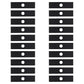 Qty 20: 8" x 2" x 0.125" x 1" Edger Blade Fits Husqvarna Replaces 601000749