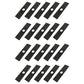 Qty 20: 8" x 2" x 0.125" x 1" Edger Blade Fits Husqvarna Replaces 601000749