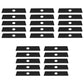Qty (25) Edger Blade, 8" x 2" x 0.125" x 1"   Fits Shindaiwa