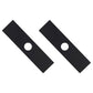Qty 2: 8" x 2" x 0.125" x 1" Edger Blade  Fits Husqvarna Replaces 601000749
