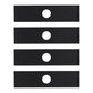 Qty 4: 8" x 2" x 0.125" x 1" Edger Blade  Fits Green Machine Replaces 237001
