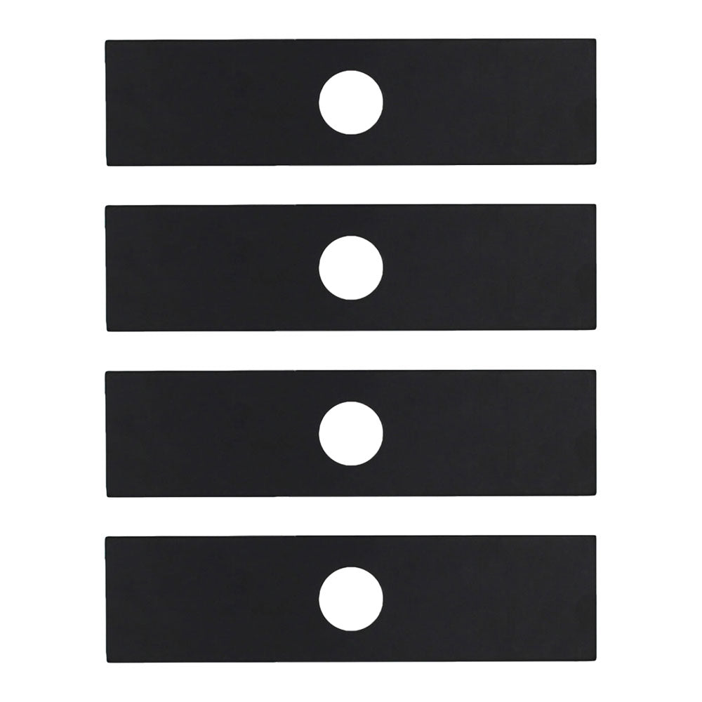 Qty 4: 8" x 2" x 0.125" x 1" Edger Blade  Fits Green Machine Replaces 237001
