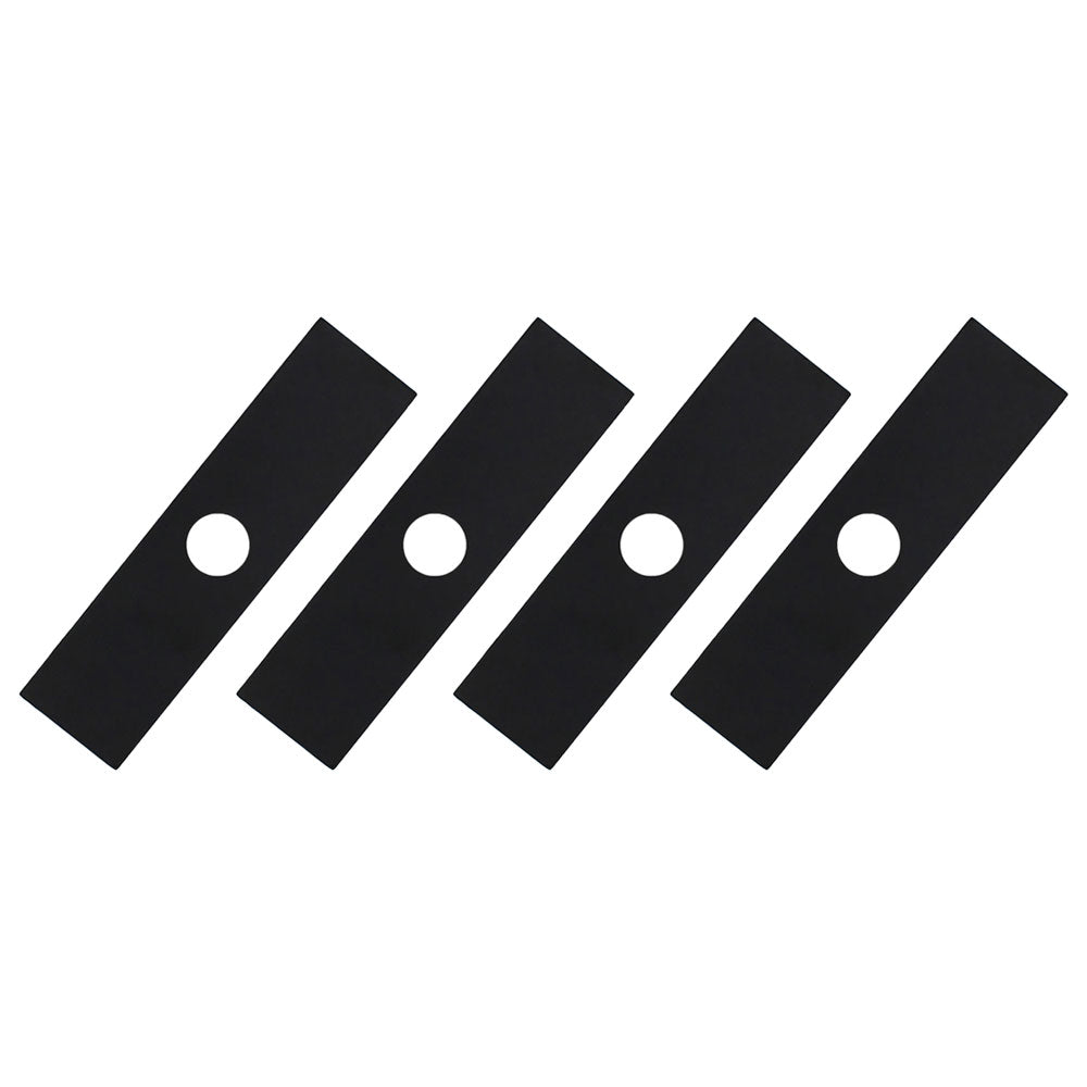 Qty 4: 8" x 2" x 0.125" x 1" Edger Blade  Fits Green Machine Replaces 237001