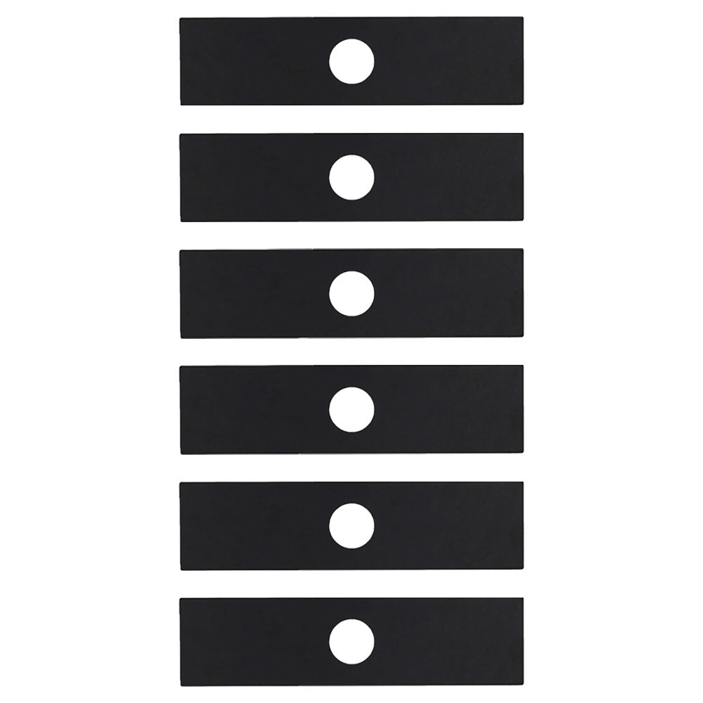 Qty 6: 8" x 2" x 0.125" x 1" Edger Blade  Fits Echo Replaces 69601552632