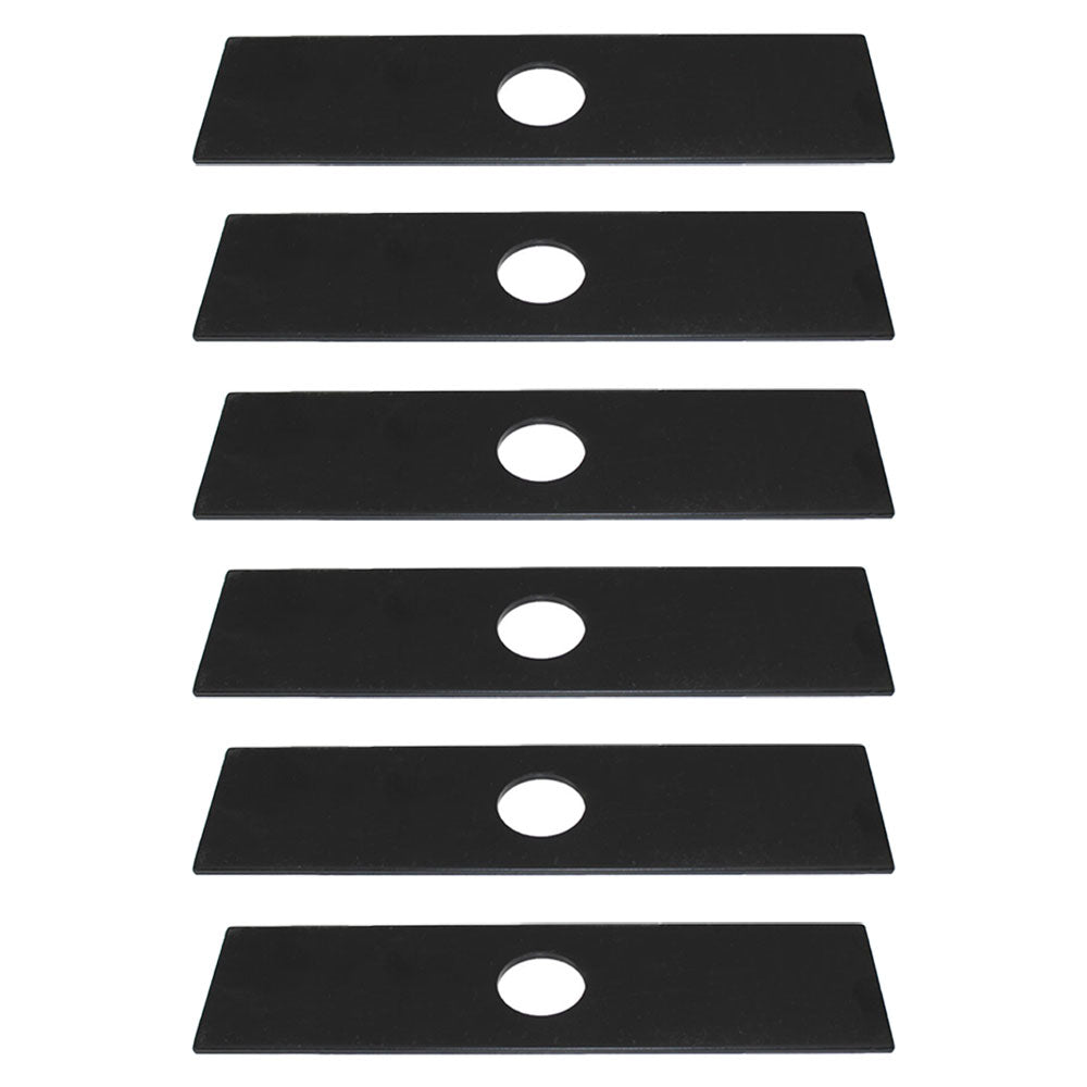 Qty 6: 8" x 2" x 0.125" x 1" Edger Blade  Fits Shindaiwa Replaces 69601552631