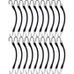 20pk 9" Heavy Duty Natural Rubber Tarp Straps Tarp Tie Down Bungee Cords