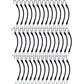 50 Tarp Straps for Flatbed Trailers - 9" Long Natural Rubber Bungee Cords