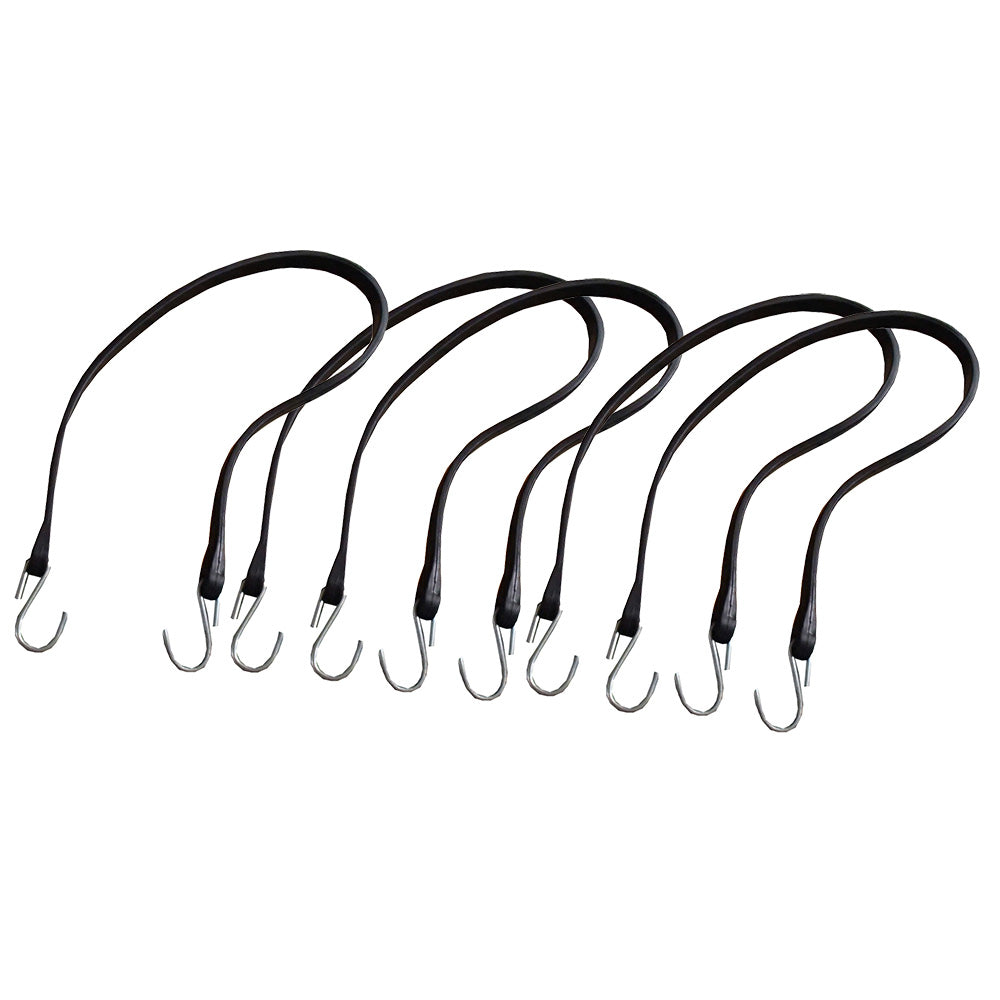 (5) 31" Inch Rubber 6205 Tie Down Strap Tekton Hooks Bungee Truck Trailer