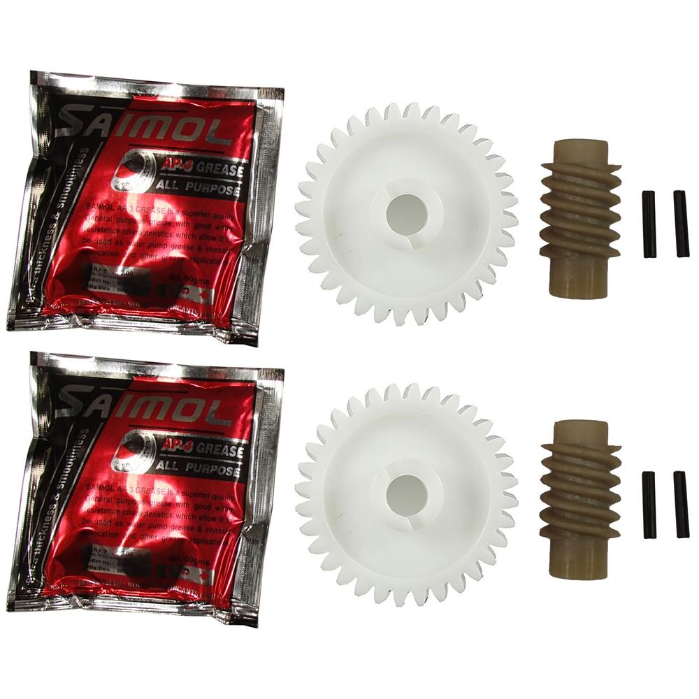 (2) Garage Door Opener Drive Gear & Worm Fits Chamberlain Fits LiftMaster