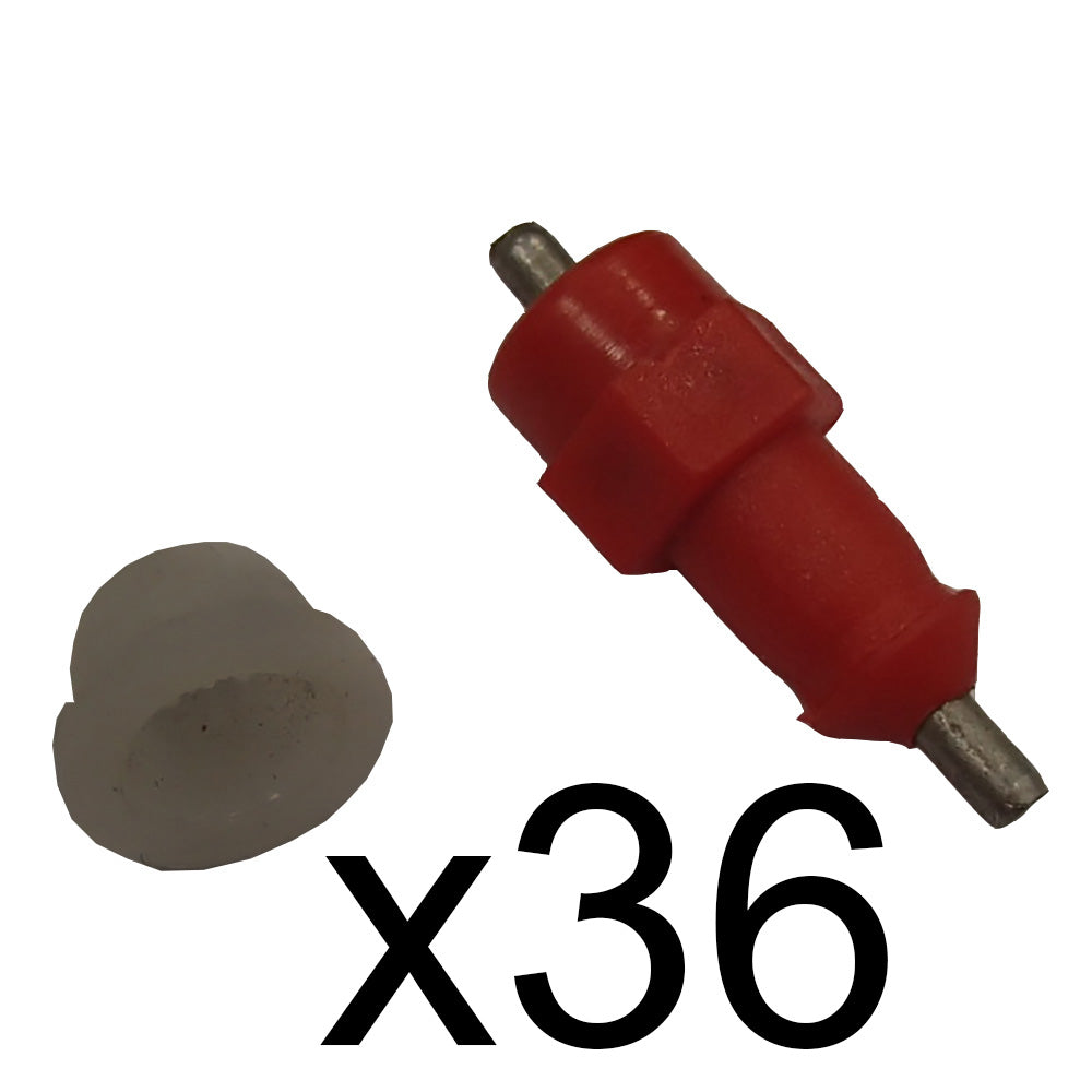 36 Chicken Waterer Push In Poultry Nipples Drinker Bird Drink Water Fowl Chook