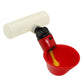 Automatic Drinker Cup w/ Clear Plastic Fitting Fits Universal Products