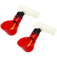 (2) Automatic Drinker Cups & 1/2" Clear Tee Fitting Chicken Water Poultry