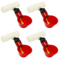 (4) AUTOMATIC WATER DRINK CUPS & 1/2" PLASTIC TEE FITTING CHICKEN WATER POULTRY